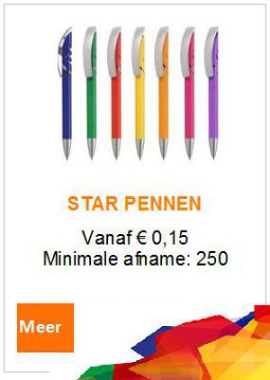 Star pennen vanaf 250 stuks