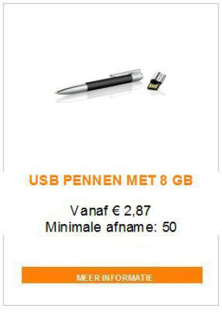 Pen met Usb-stick 8 gb